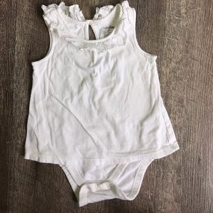 Gap infant girl white top with snap bottom